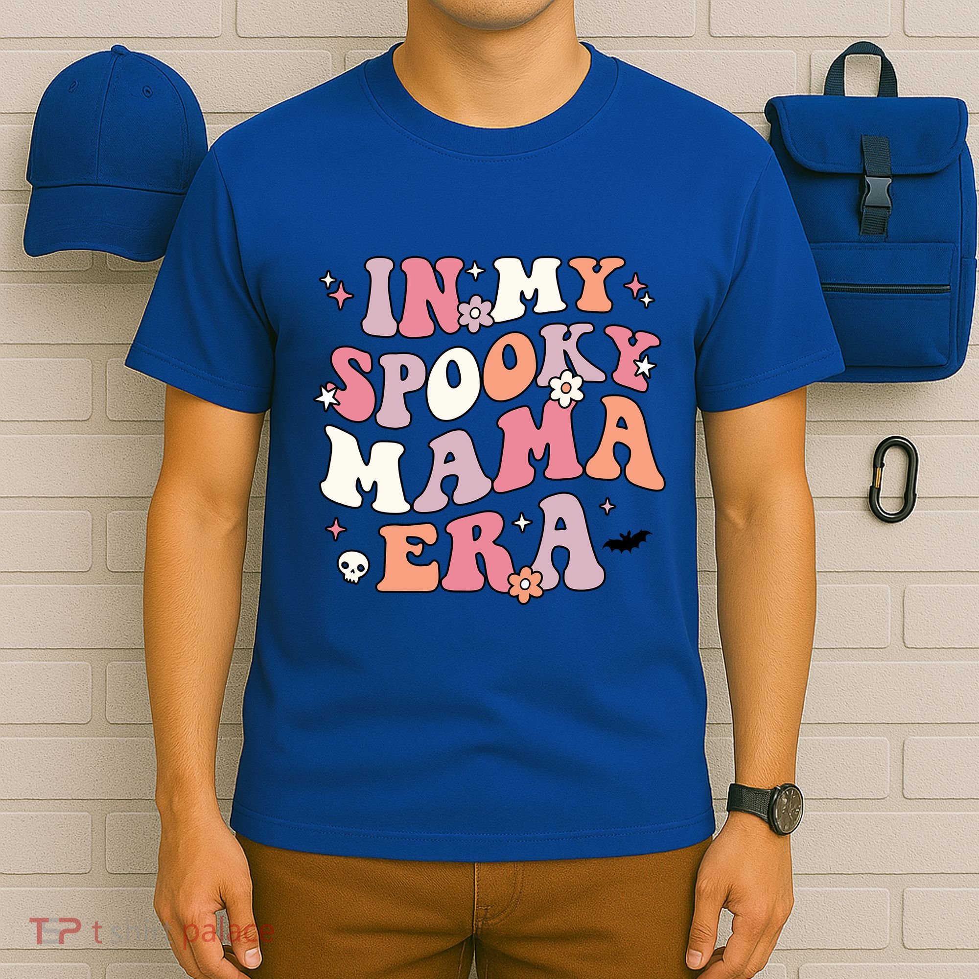 In My Spooky Mama Era Retro Halloween Witchy One Spooky Mom Gift T-Shirt