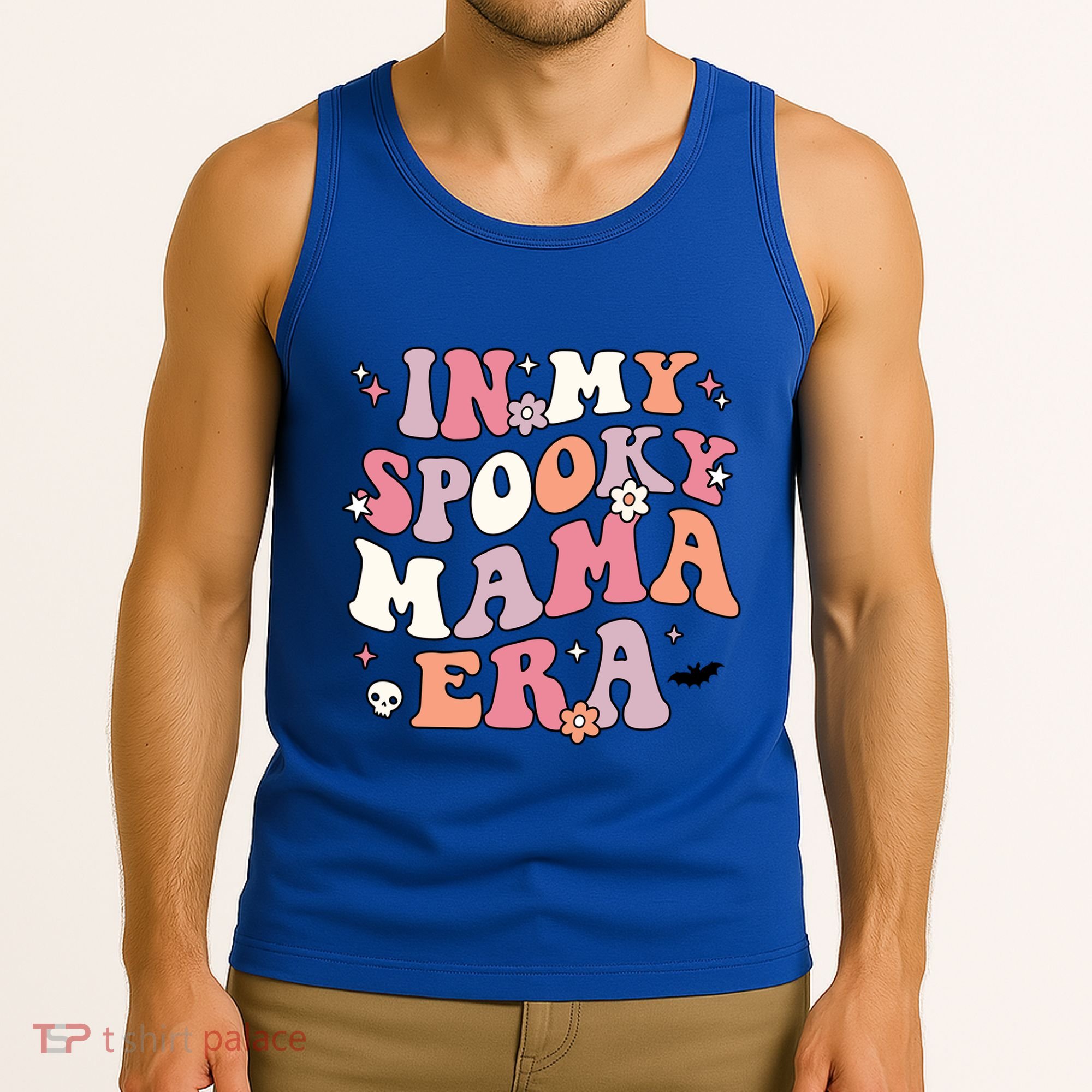 In My Spooky Mama Era Retro Halloween Witchy One Spooky Mom Gift Tank Top