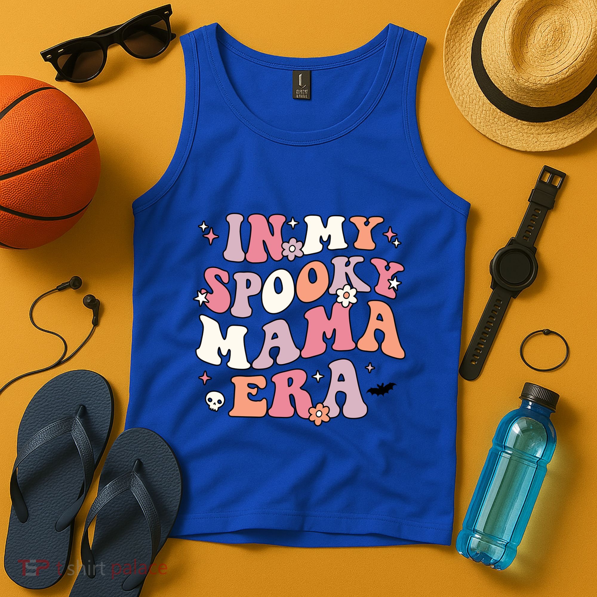In My Spooky Mama Era Retro Halloween Witchy One Spooky Mom Gift Tank Top