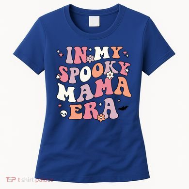 In My Spooky Mama Era Retro Halloween Witchy One Spooky Mom Gift Women's T-Shirt