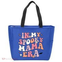 In My Spooky Mama Era Retro Halloween Witchy One Spooky Mom Gift Tote Bag thumb 0