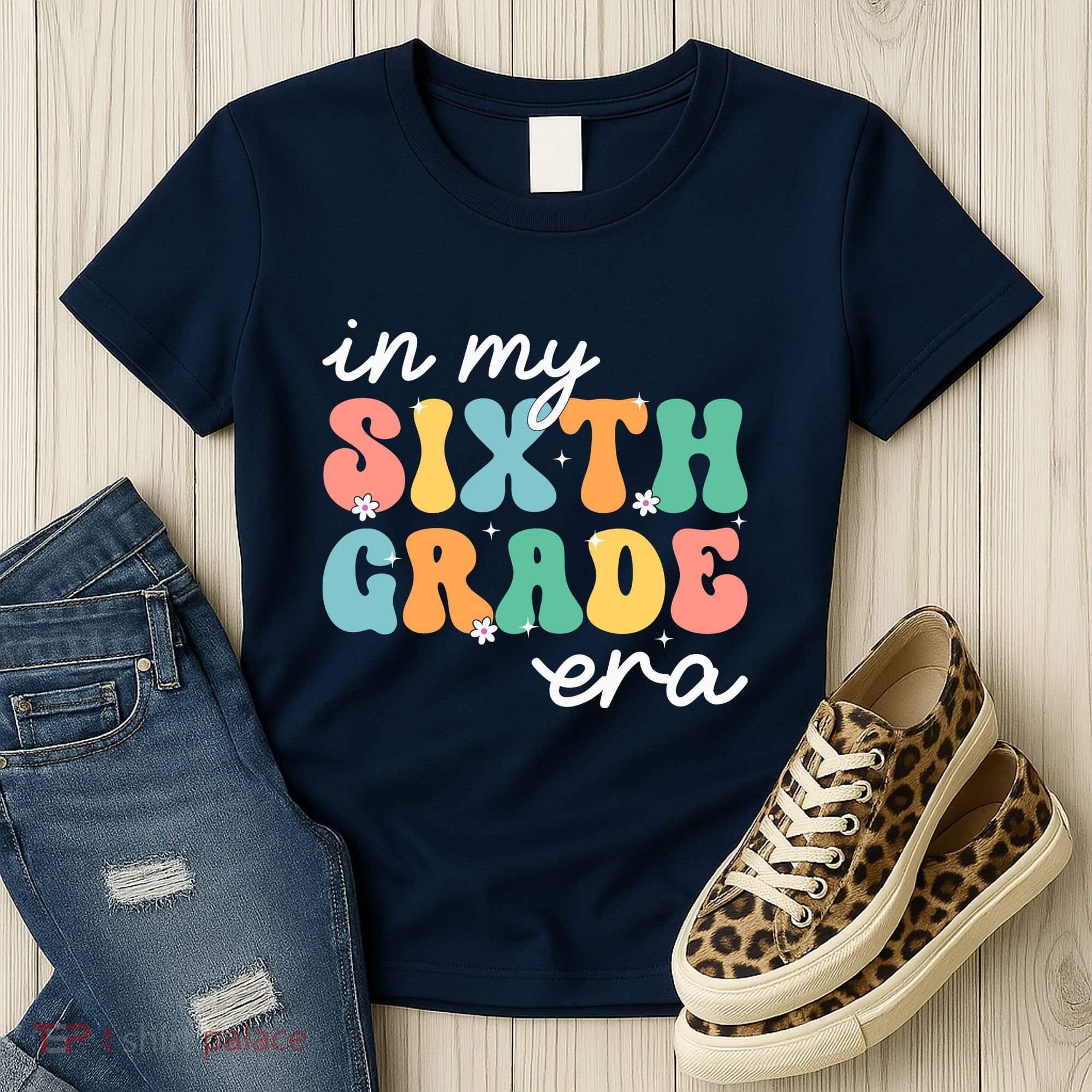 In My Sixth Grade Era 6th Grade Girl Teacher Back To School Women's T-Shirt