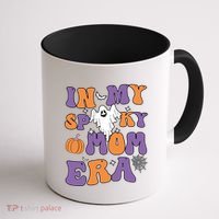 In My Spooky Mom Era Funny Halloween Groovy Meaningful Gift Coffee Mug thumb 1