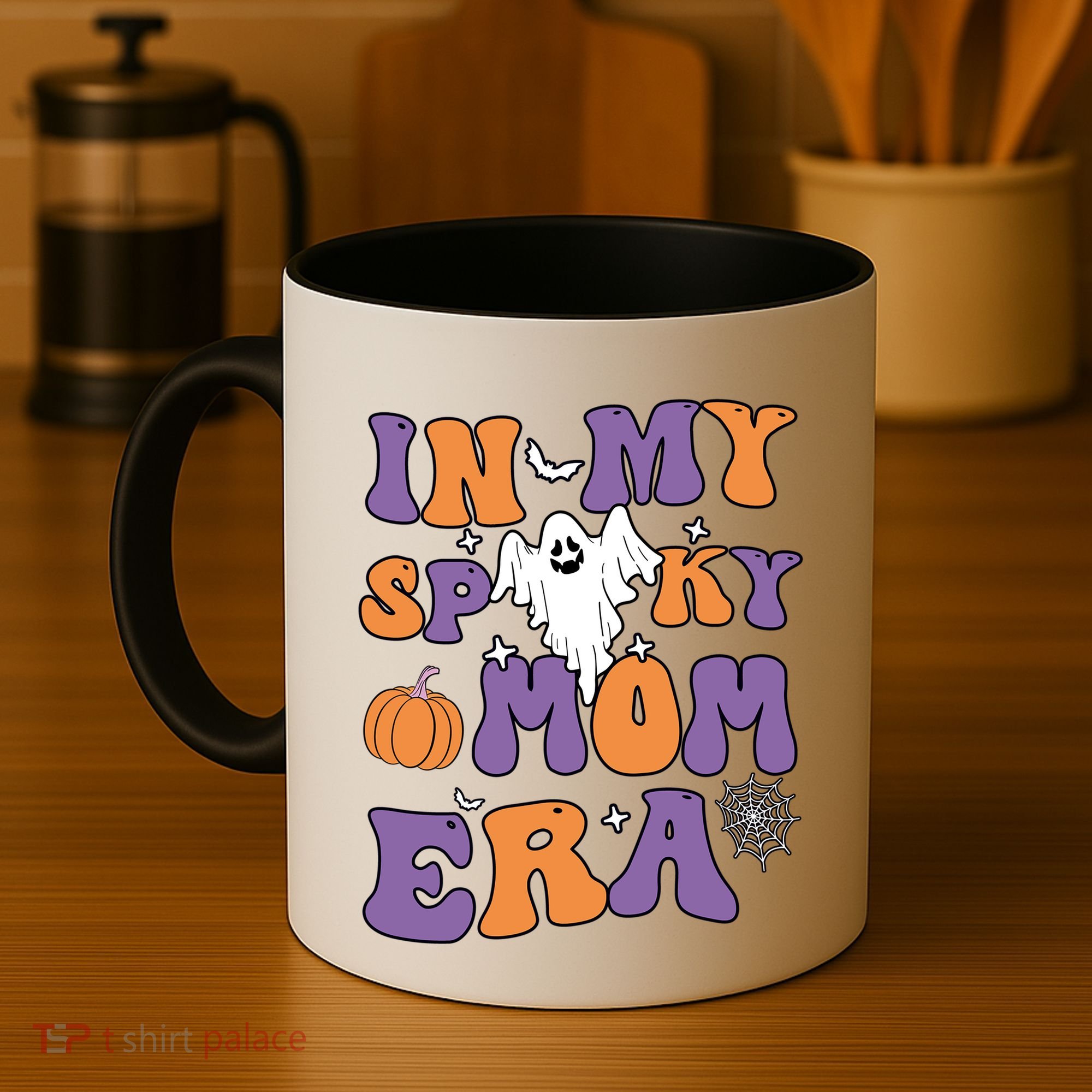In My Spooky Mom Era Funny Halloween Groovy Meaningful Gift Coffee Mug