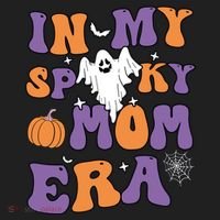 In My Spooky Mom Era Funny Halloween Groovy Meaningful Gift Beanie thumb 2