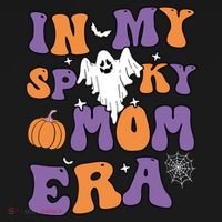 In My Spooky Mom Era Funny Halloween Groovy Meaningful Gift Pajama Set thumb 2