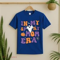 In My Spooky Mom Era Funny Halloween Groovy Meaningful Gift T-Shirt thumb 2