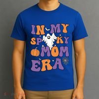 In My Spooky Mom Era Funny Halloween Groovy Meaningful Gift T-Shirt thumb 3
