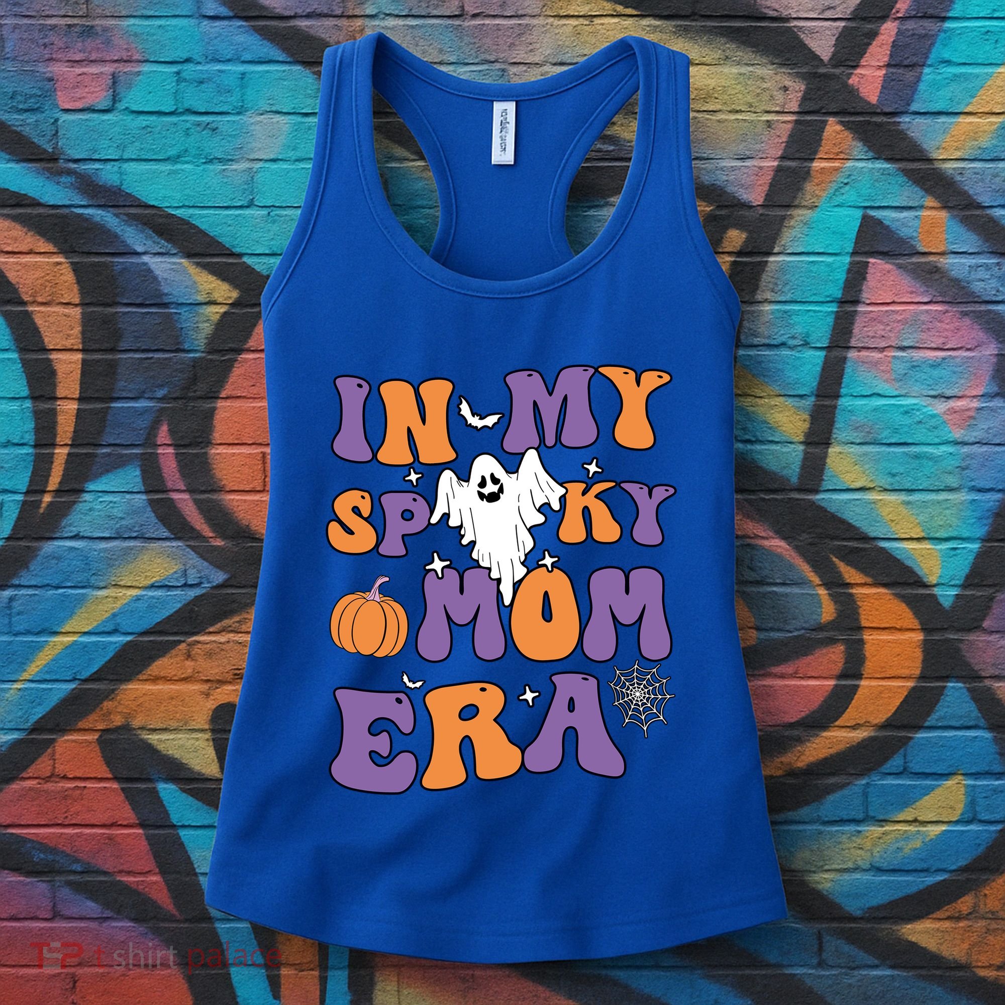 In My Spooky Mom Era Funny Halloween Groovy Meaningful Gift Women's Tank Top