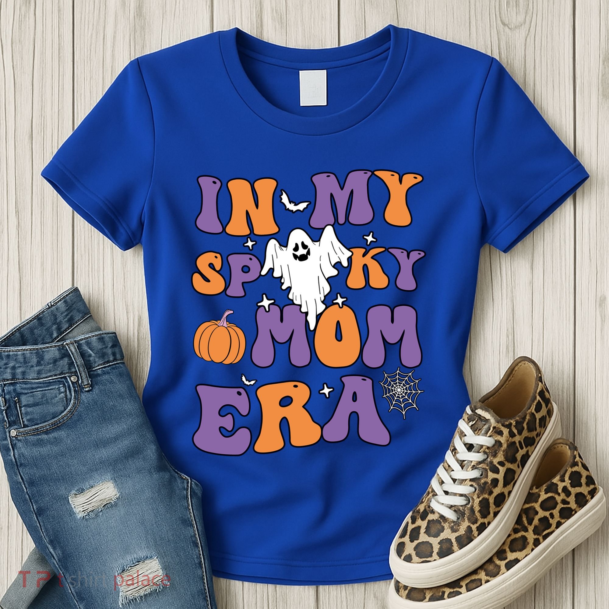In My Spooky Mom Era Funny Halloween Groovy Meaningful Gift Women's T-Shirt
