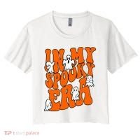 In My Spooky Era Halloween Groovy Women's Crop Top Tee thumb 0