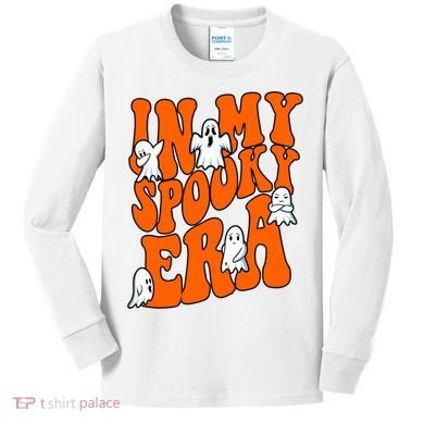 In My Spooky Era Halloween Groovy Kids Long Sleeve Shirt