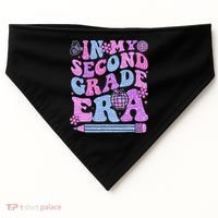 In My Second Grade Era Girl Back To School 2nd Grade Teacher USA-Made Doggie Bandana thumb 0