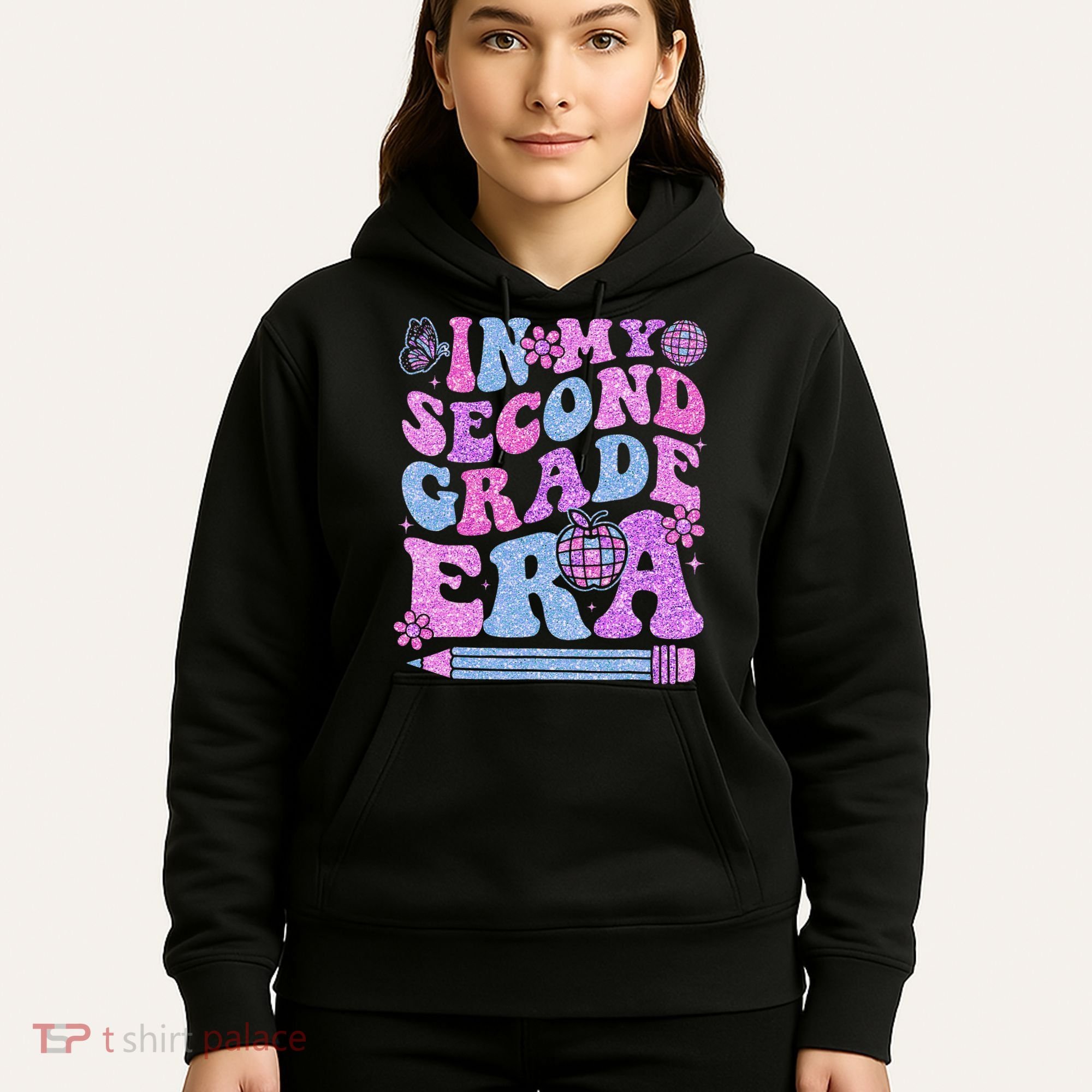 In My Second Grade Era Girl Back To School 2nd Grade Teacher Hoodie