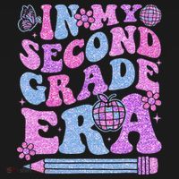 In My Second Grade Era Girl Back To School 2nd Grade Teacher Women's Hoodie thumb 2