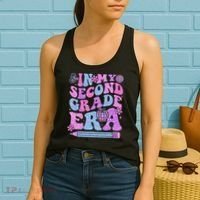 In My Second Grade Era Girl Back To School 2nd Grade Teacher Women's Tank Top thumb 2