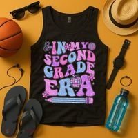 In My Second Grade Era Girl Back To School 2nd Grade Teacher Tank Top thumb 4