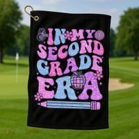 In My Second Grade Era Girl Back To School 2nd Grade Teacher Golf Towel thumb 1