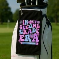 In My Second Grade Era Girl Back To School 2nd Grade Teacher Golf Towel thumb 2