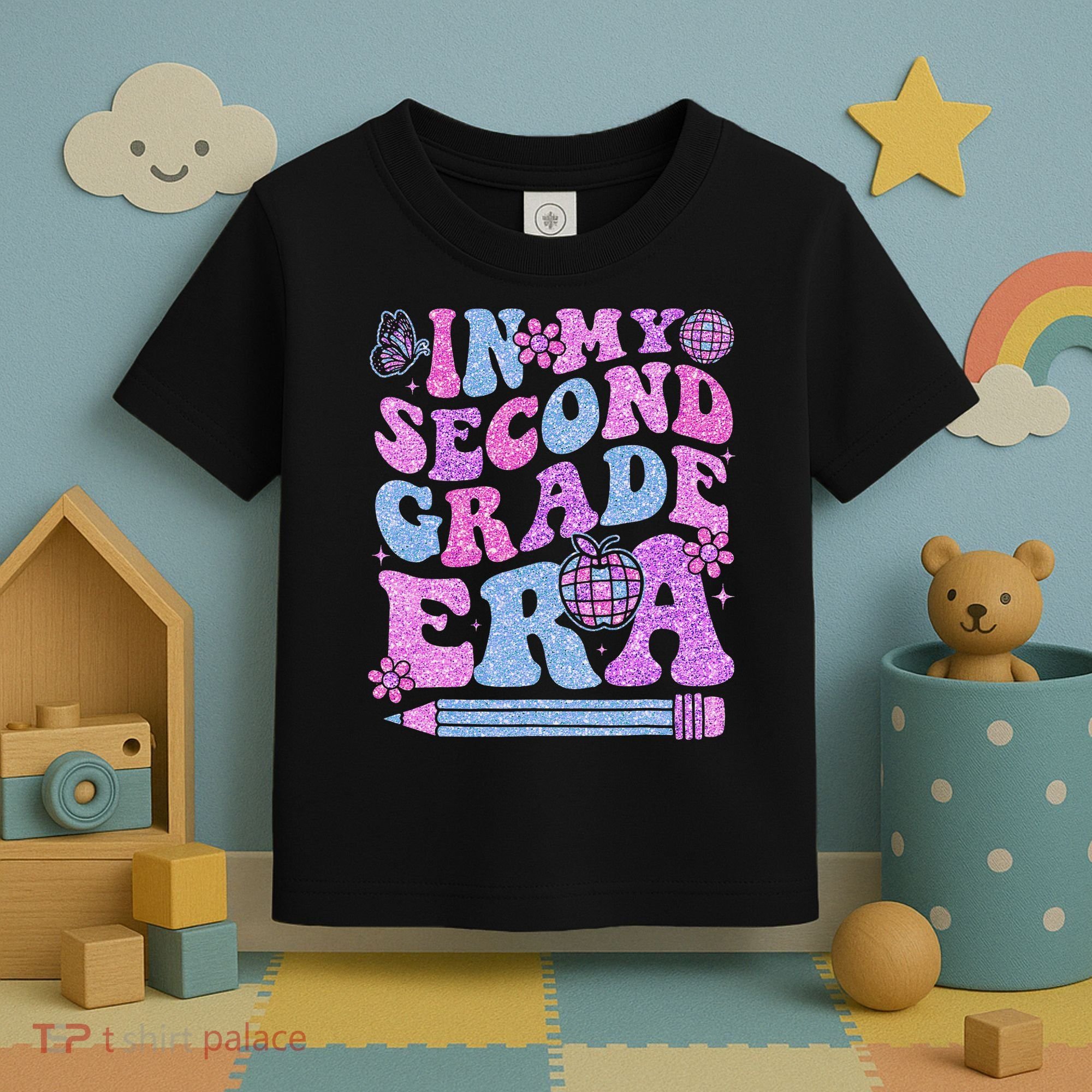 In My Second Grade Era Girl Back To School 2nd Grade Teacher Toddler T-Shirt