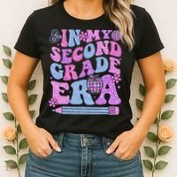 In My Second Grade Era Girl Back To School 2nd Grade Teacher Women's T-Shirt thumb 2