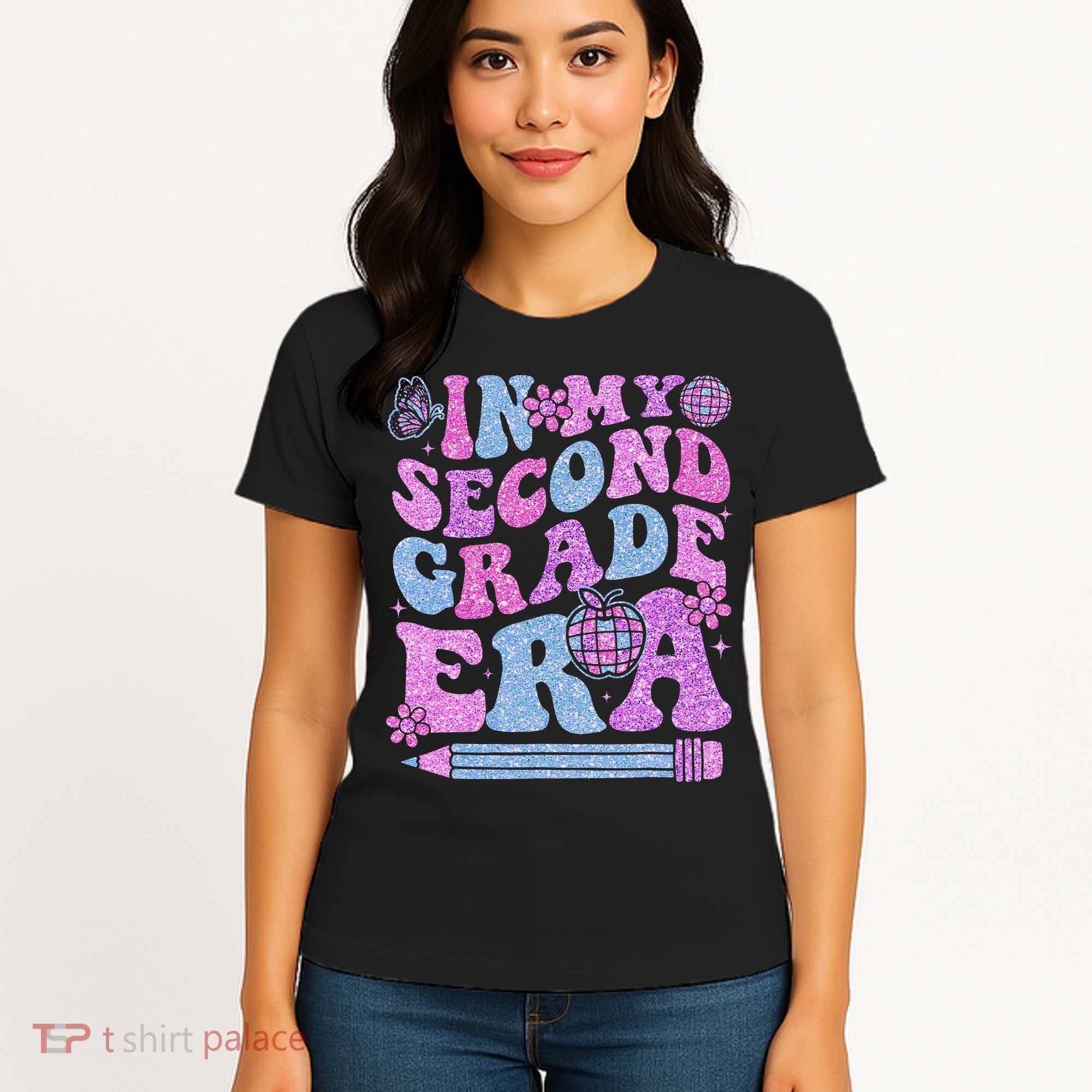 In My Second Grade Era Girl Back To School 2nd Grade Teacher Women's T-Shirt