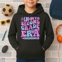 In My Second Grade Era Girl Back To School 2nd Grade Teacher Kids Hoodie thumb 2