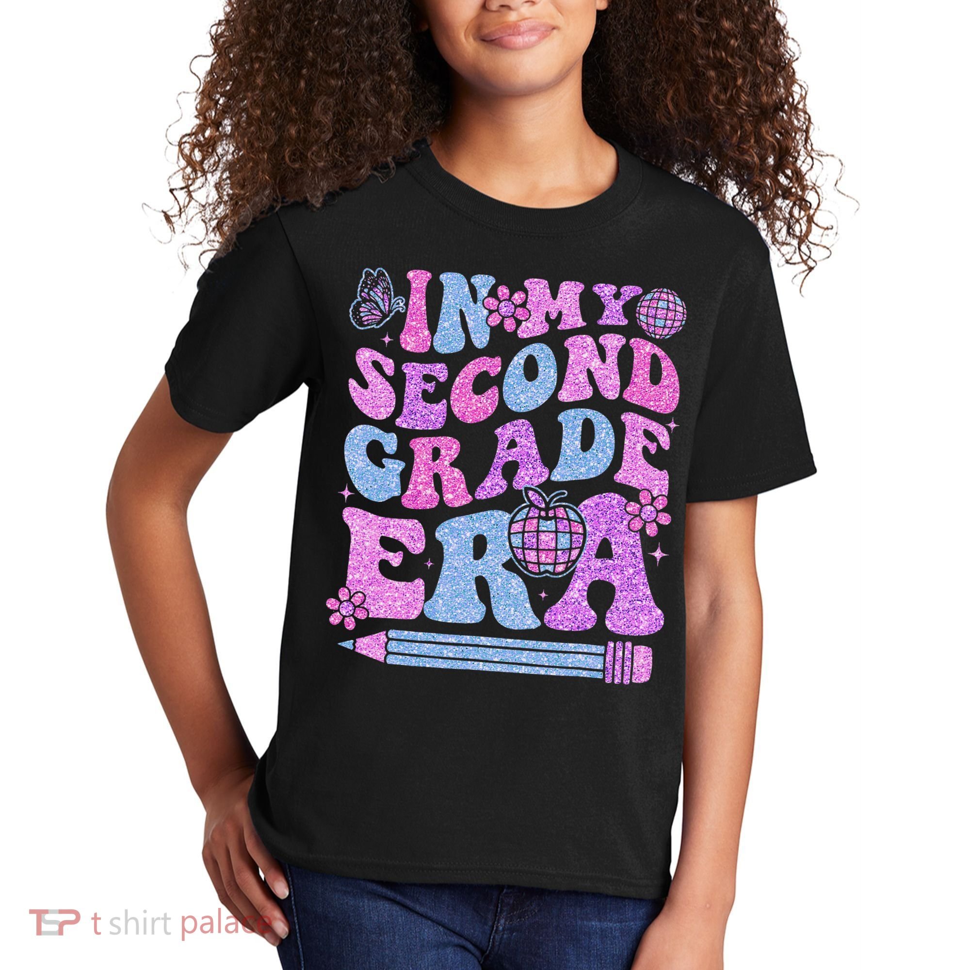 In My Second Grade Era Girl Back To School 2nd Grade Teacher Kids T-Shirt