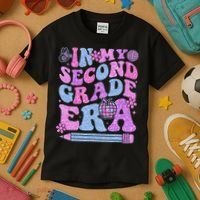 In My Second Grade Era Girl Back To School 2nd Grade Teacher Kids T-Shirt thumb 3