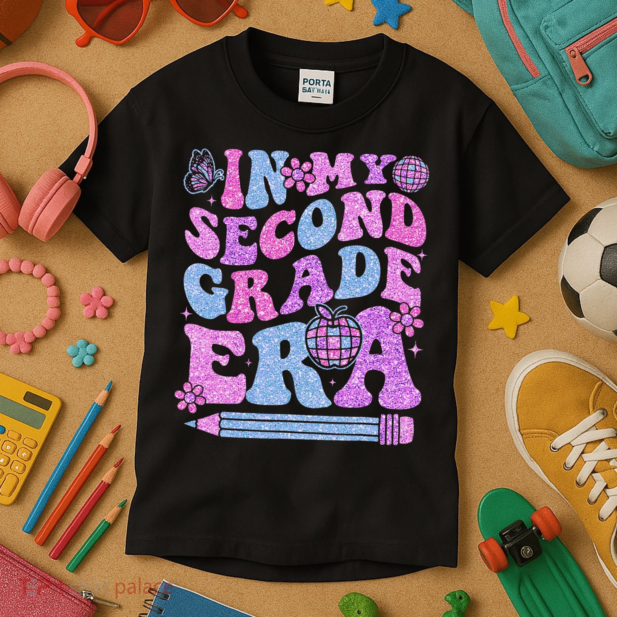 In My Second Grade Era Girl Back To School 2nd Grade Teacher Kids T-Shirt