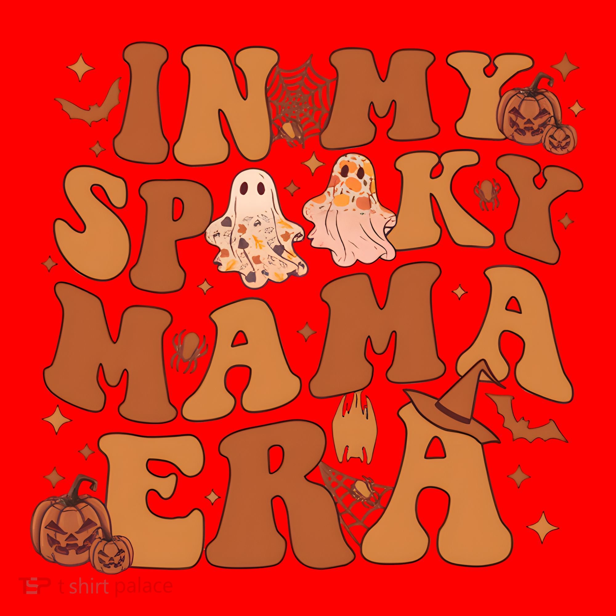 In My Spooky Mama Era Spooky Mom Funny Halloween Santa Hat