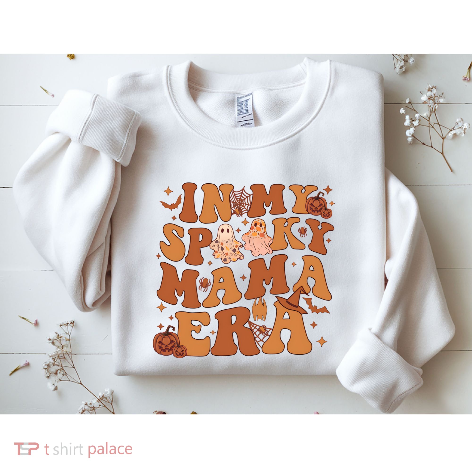 In My Spooky Mama Era Spooky Mom Funny Halloween Sweatshirt