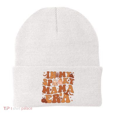 In My Spooky Mama Era Spooky Mom Funny Halloween Beanie