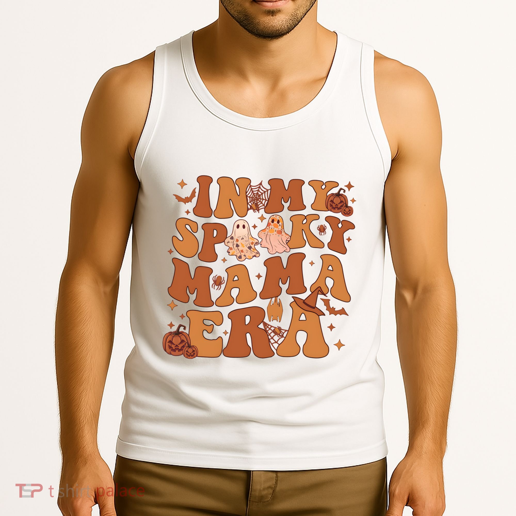 In My Spooky Mama Era Spooky Mom Funny Halloween Tank Top