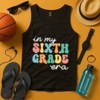In My Sixth Grade Era 6th Grade Girl Teacher Back To School Tank Top thumb 4