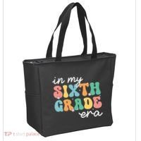 In My Sixth Grade Era 6th Grade Girl Teacher Back To School Tote Bag thumb 2