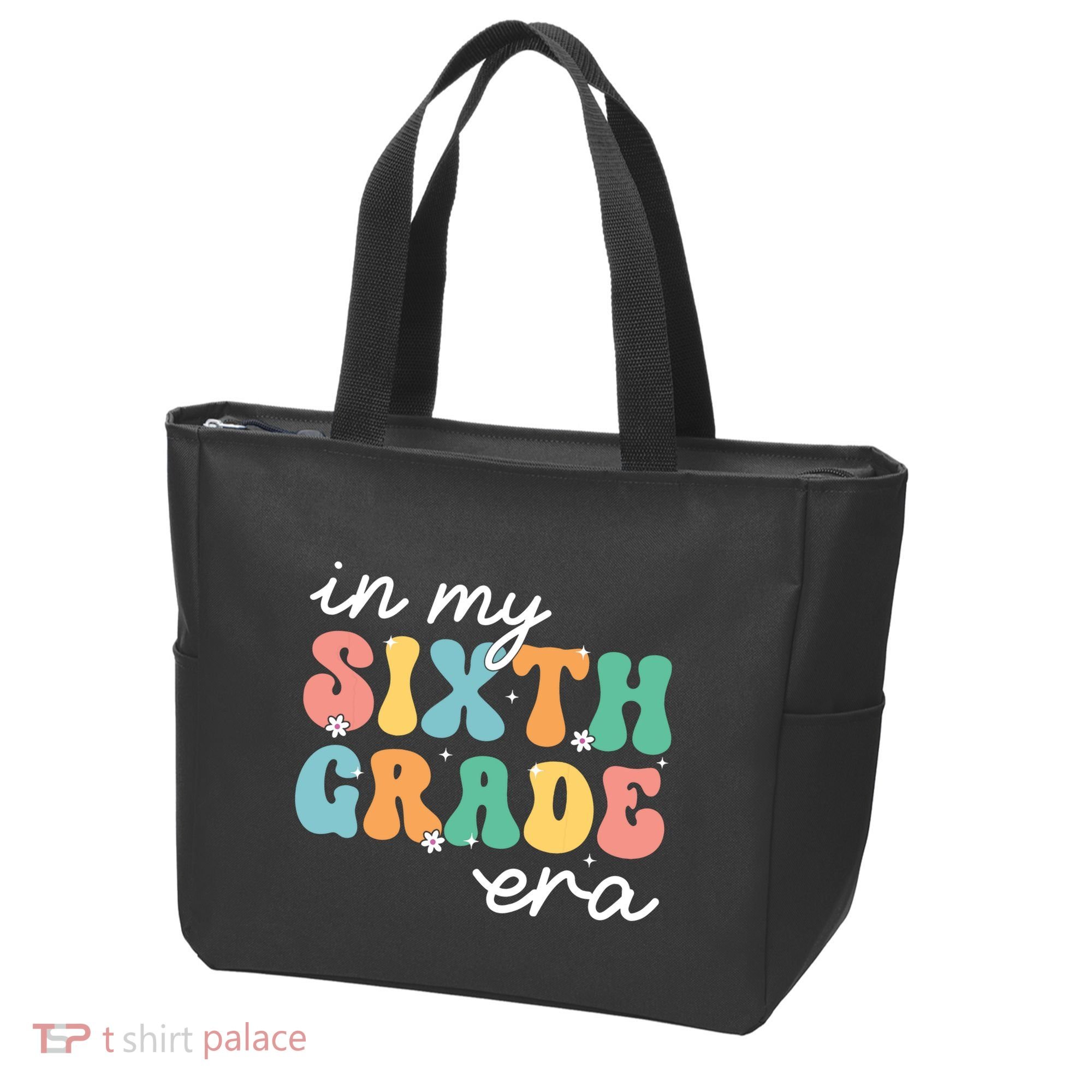 In My Sixth Grade Era 6th Grade Girl Teacher Back To School Tote Bag