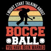 I Might Start Talking About Bocce Ball Gift Doggie Tank thumb 4