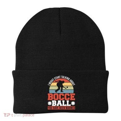 I Might Start Talking About Bocce Ball Gift Beanie