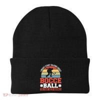 I Might Start Talking About Bocce Ball Gift Beanie thumb 0