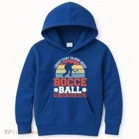 I Might Start Talking About Bocce Ball Gift Kids Hoodie thumb 0
