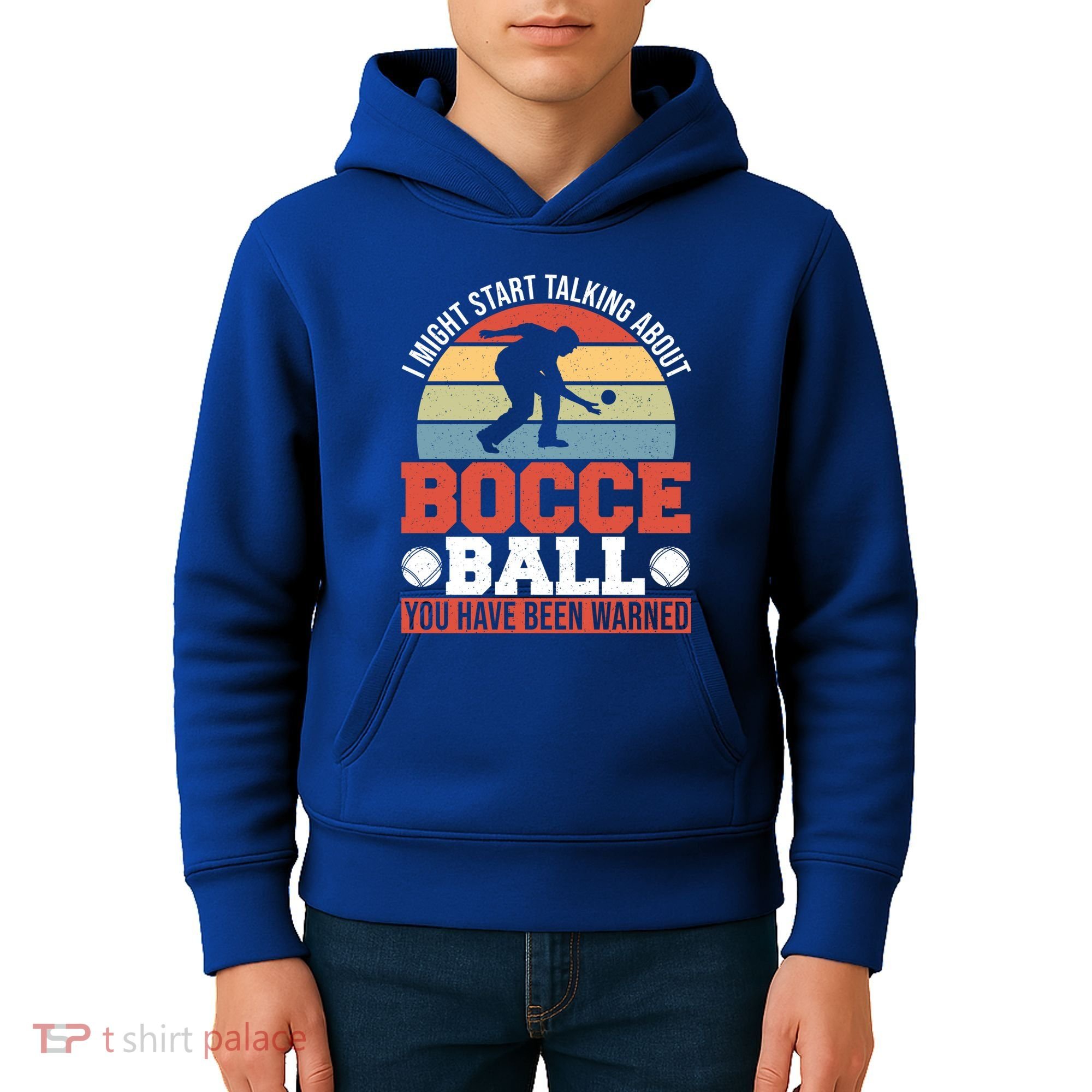 I Might Start Talking About Bocce Ball Gift Kids Hoodie