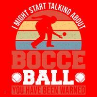 I Might Start Talking About Bocce Ball Gift Santa Hat thumb 1