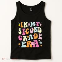 In My Second Grade Era 2nd Grade Girl Teacher Back To School Tank Top thumb 2