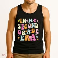 In My Second Grade Era 2nd Grade Girl Teacher Back To School Tank Top thumb 3