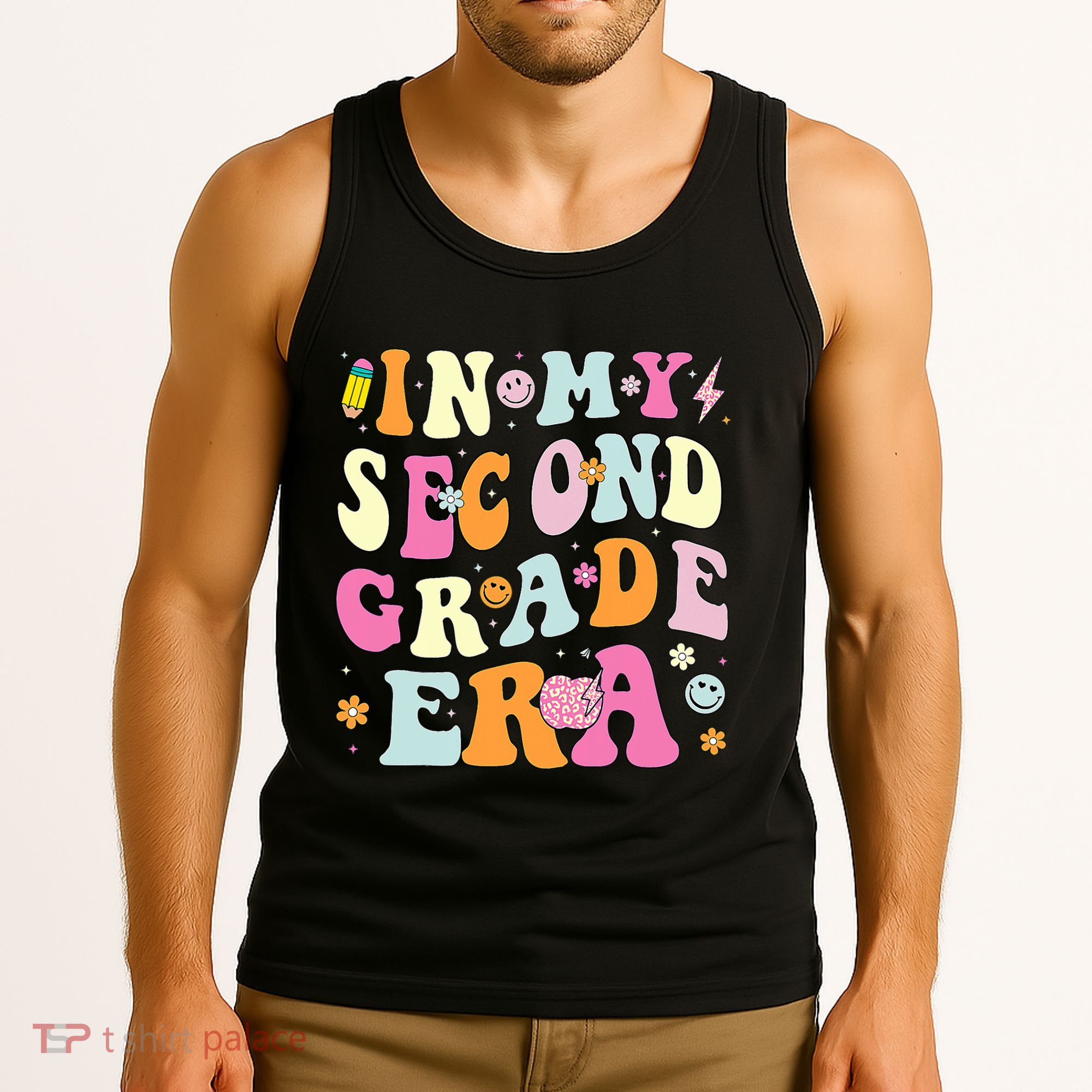 In My Second Grade Era 2nd Grade Girl Teacher Back To School Tank Top