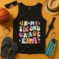 In My Second Grade Era 2nd Grade Girl Teacher Back To School Tank Top thumb 4