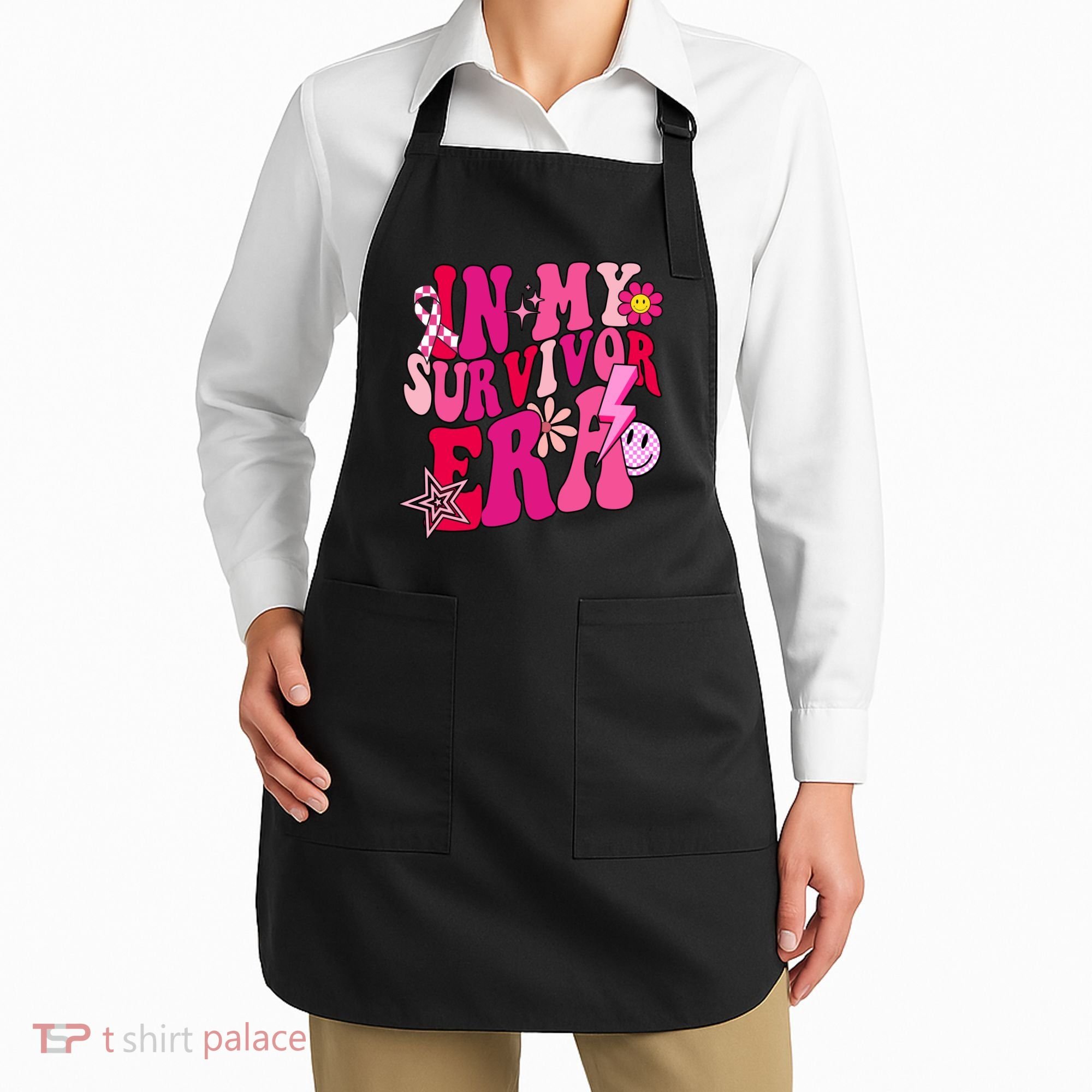 In My Survivor Era Breast Cancer Awareness Apron