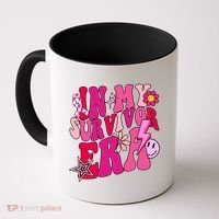 In My Survivor Era Breast Cancer Awareness Coffee Mug thumb 0
