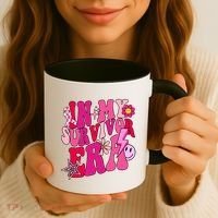 In My Survivor Era Breast Cancer Awareness Coffee Mug thumb 3
